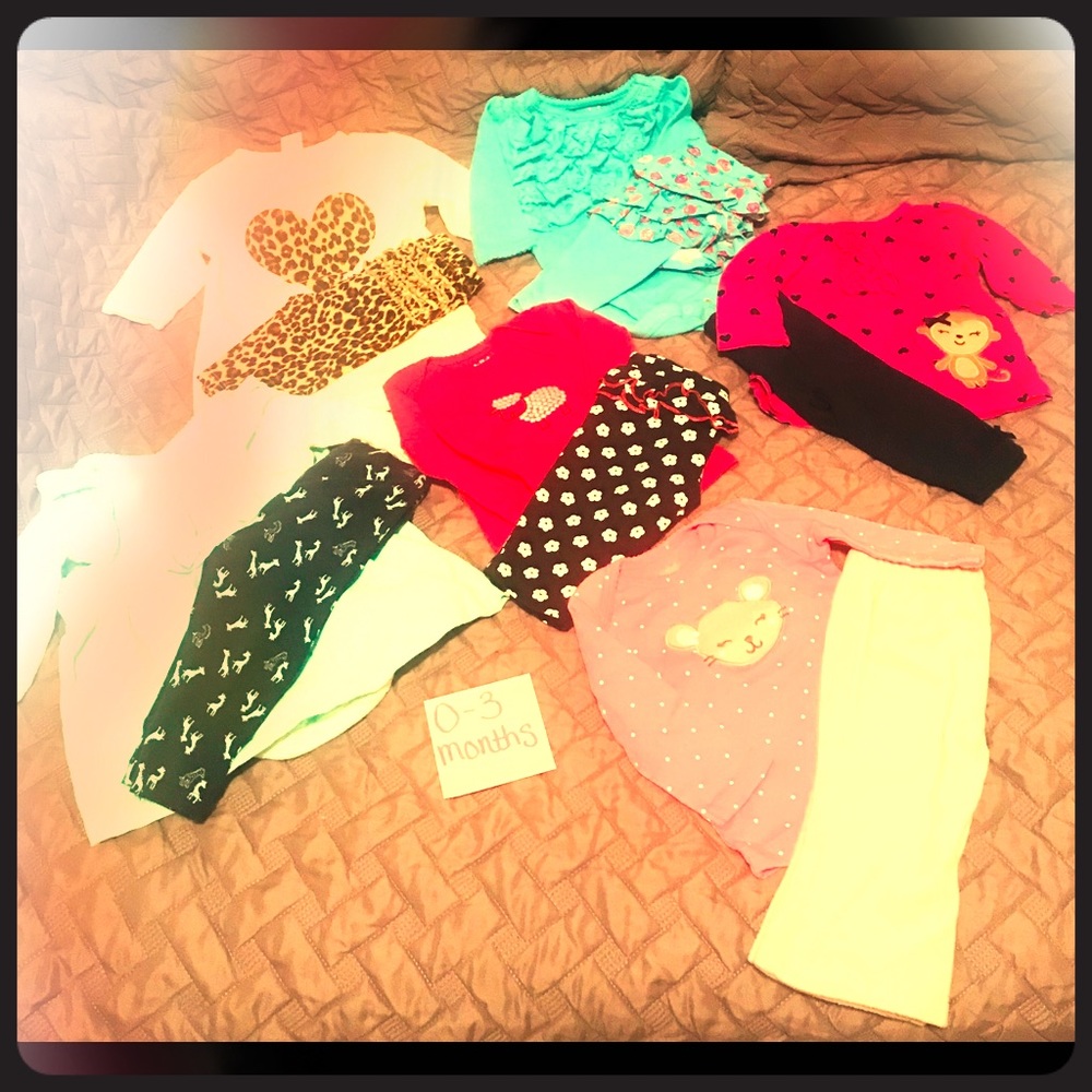 Bundle of Baby Girl Clothes 0-3 Months